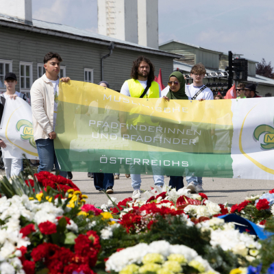 Liberation and Commemoration Ceremony 2024 Wreath-laying © MKÖ/Sebastian Philipp