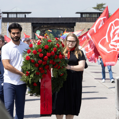 Liberation and Commemoration Ceremony 2024 Wreath-laying © MKÖ/Sebastian Philipp