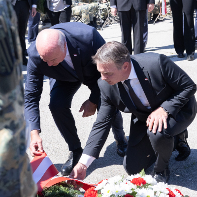 Befreiungsfeier 2025 Kranzniederlegungen © MKÖ/Alissar Najjar