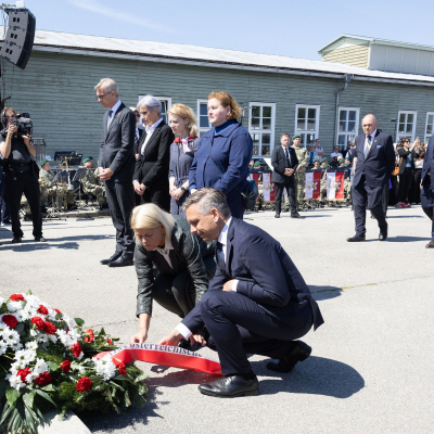 Befreiungsfeier 2025 Kranzniederlegungen © MKÖ/Alissar Najjar