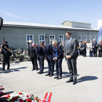 Befreiungsfeier 2025 Kranzniederlegungen © MKÖ/Alissar Najjar