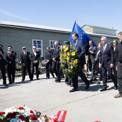 Befreiungsfeier 2025 Kranzniederlegungen © MKÖ/Alissar Najjar