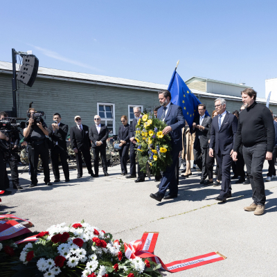 Befreiungsfeier 2025 Kranzniederlegungen © MKÖ/Alissar Najjar