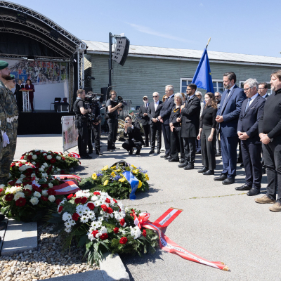 Befreiungsfeier 2025 Kranzniederlegungen © MKÖ/Alissar Najjar