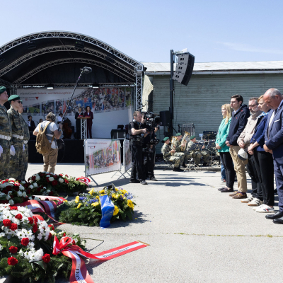 Befreiungsfeier 2025 Kranzniederlegungen © MKÖ/Alissar Najjar