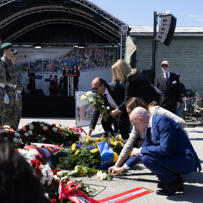 Befreiungsfeier 2025 Kranzniederlegungen © MKÖ/Alissar Najjar