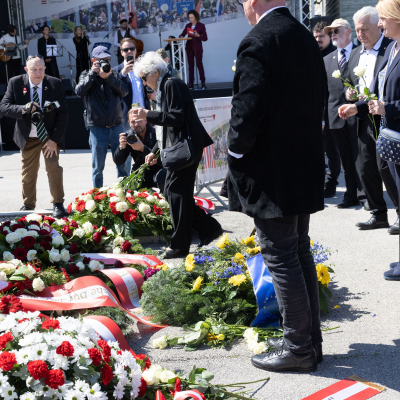 Befreiungsfeier 2025 Kranzniederlegungen © MKÖ/Alissar Najjar