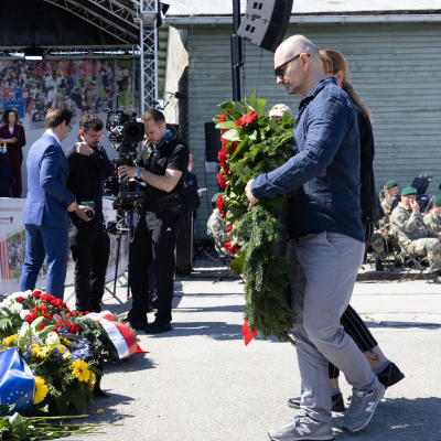 Befreiungsfeier 2025 Kranzniederlegungen © MKÖ/Alissar Najjar