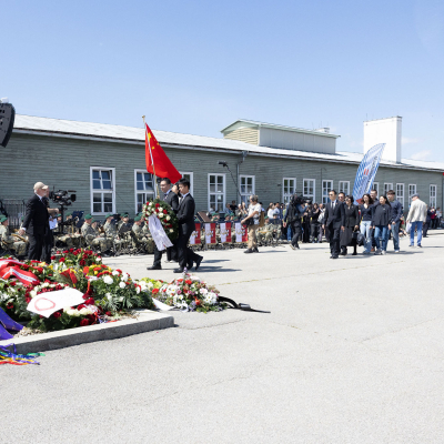 Befreiungsfeier 2025 Kranzniederlegungen © MKÖ/Alissar Najjar