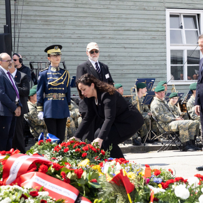 Befreiungsfeier 2025 Kranzniederlegungen © MKÖ/Alissar Najjar