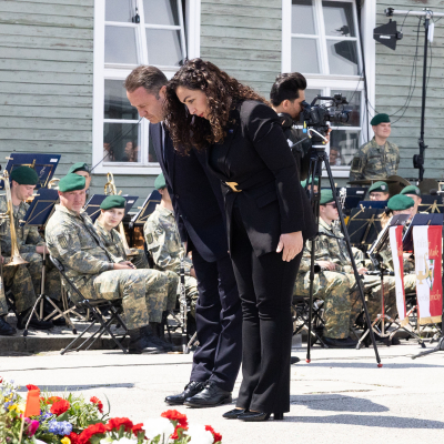 Befreiungsfeier 2025 Kranzniederlegungen © MKÖ/Alissar Najjar