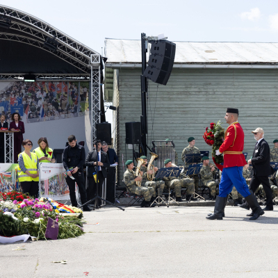 Befreiungsfeier 2025 Kranzniederlegungen © MKÖ/Alissar Najjar