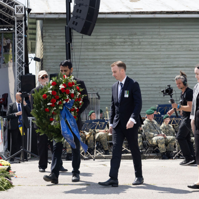 Befreiungsfeier 2025 Kranzniederlegungen © MKÖ/Alissar Najjar