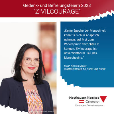 Virtuelles Gedenken Statement Mag.ª Andrea Mayer, Staatssekretärin für Kunst und Kultur
