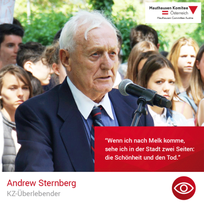 Virtuelle Gedenkwochen Statement Andrew Sternberg, KZ-Überlebender