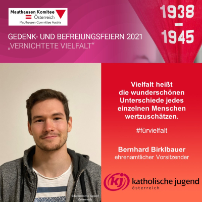 Virtuelle Gedenkwochen Statement Bernhard Birklbauer, Katholische Jugend Österreich