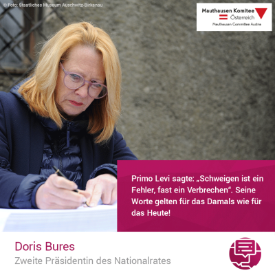 Virtuelle Gedenkwochen Statement Doris Bures, Zweite Präsidentin des Nationalrates