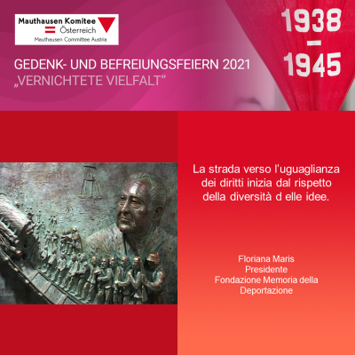 Virtuelle Gedenkwochen Statement Floriana Maris, Presidente Fondazione Memoria della Deportazione