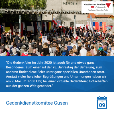 Virtuelle Gedenkwochen Statement Gedenkdienstkomitee Gusen