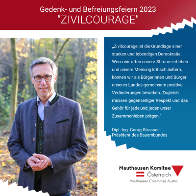 Virtuelles Gedenken Statement Dipl.-Ing. Georg Strasser, Präsident des Bauernbundes
