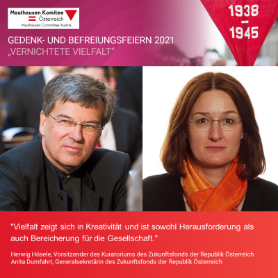 Virtuelle Gedenkwochen Statement Herwig Hösele & Anita Dumfahrt, Zukunfsfonds der Republik Österreich
