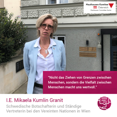 Virtuelle Gedenkwochen Statement I.E. Mikaela Kumlin Granit, Schwedische Botschafterin und Ständige Vertreterin bei den Vereinten Nationen in Wien
