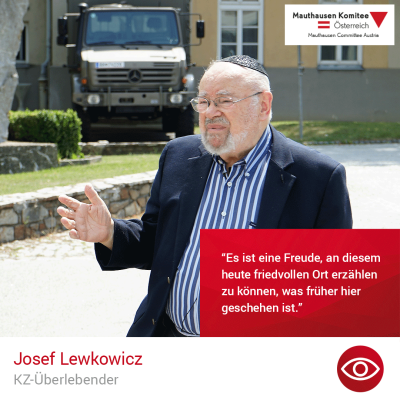 Virtuelle Gedenkwochen Statement Josef Lewkowicz, KZ-Überlebender