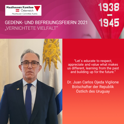 Virtuelle Gedenkwochen Statement Juan Carlos Ojeda Viglione, Botschafter der Republik Östlich des Urugay