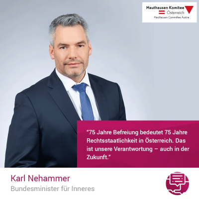 Virtuelle Gedenkwochen Statement Karl Nehammer, Bundesminister für Inneres