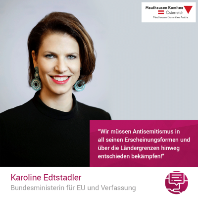Virtuelle Gedenkwochen Statement Karoline Edtstadler, Bundesministerin für EU und Verfassung