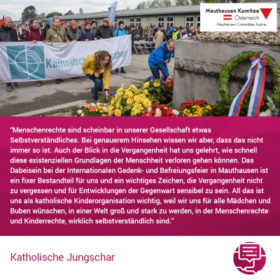 Virtuelle Gedenkwochen Statement Katholische Jungschar