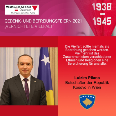 Virtuelle Gedenkwochen Statement Lulzim Pllana, Botschafter der Republik Kosovo-in-Wien