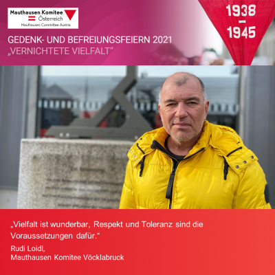 Virtuelle Gedenkwochen Statement Rudi Loidl, Mauthausen Komitee Vöcklabruck