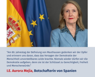 Virtuelles Gedenken Statement I.E. Aurora Mejía, Botschafterin von Spanien in Österreich