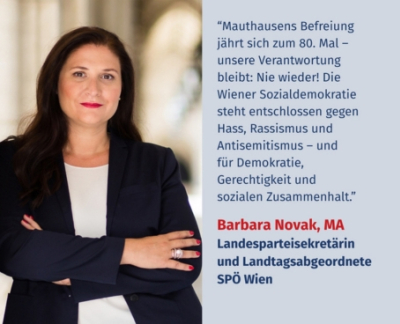 Virtuelles Gedenken Statement Barbara Novak, MA, Landesparteisekretärin und Landtagsabgeordnete der SPÖ Wien
