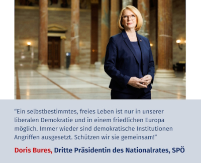 Virtuelles Gedenken Statement Doris Bures, Dritte Präsidentin des Nationalrates, SPÖ