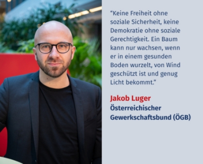 Virtuelles Gedenken Statement Jakob Luger, MA, Leiter des Referats Organisation, Koordination und Service des Österreichischen Gewerkschaftsbundes (ÖGB)