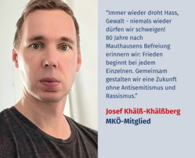 Virtuelles Gedenken Statement Josef Khälß-Khälßberg, MKÖ-Mitglied