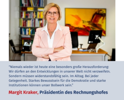 Virtuelles Gedenken Statement Dr.in Margit Kraker, Präsidentin des Rechnungshofes