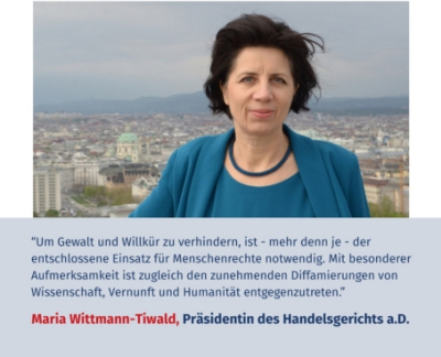 Virtuelles Gedenken Statement Maria Wittmann-Tiwald, Präsidentin des Handelsgerichts a.D.