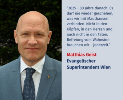 Virtuelles Gedenken Statement Dr. Matthias Geist, Superintendent der Evangelischen Superintendentur A. B. Wien