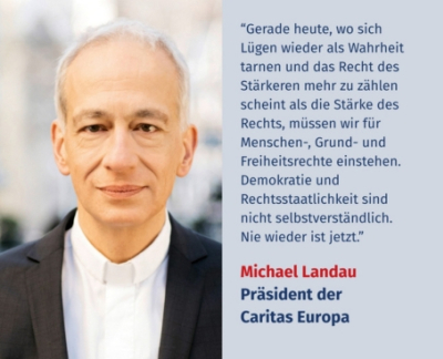 Virtuelles Gedenken Statement Michael Landau, Präsident der Caritas Europa