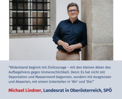 Virtuelles Gedenken Statement Mag. Michael Lindner, Landesrat in Oberösterreich (SPÖ)