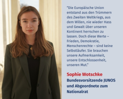 Virtuelles Gedenken Statement Mag.a Sophie Wotschke, Bundesvorsitzende JUNOS und Abgeordnete zum Nationalrat (NEOS)