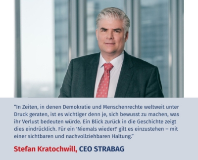 Virtuelles Gedenken Statement Dipl.-Ing. Stefan Kratochwill, CEO der STRABAG