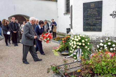 Gedenkfeier für die Opfer des Nationalsozialismus im "Fremdvölkischen Kinderheim", Spital am Pyhrn