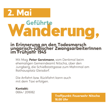 Guided memorial walk in Gleisdorf