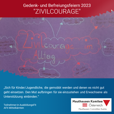 Virtuelles Gedenken Statement Teilnehmer:in AFit Mittelkärnten