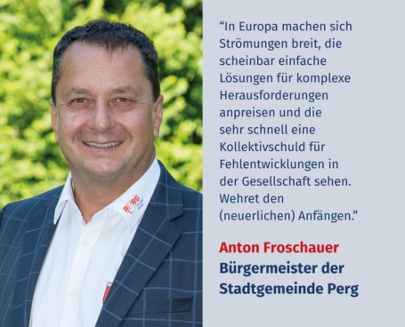 Virtuelles Gedenken Statement Anton Froschauer, Abgeordneter zum Oberösterreichischen Landtag und Bürgermeister der Stadtgemeinde Perg (ÖVP)
