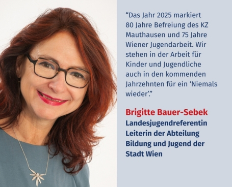 Virtuelles Gedenken Statement Brigitte Bauer-Sebek, Landesjugendreferentin und Leiterin der Abteilung Bildung und Jugend der Stadt Wien